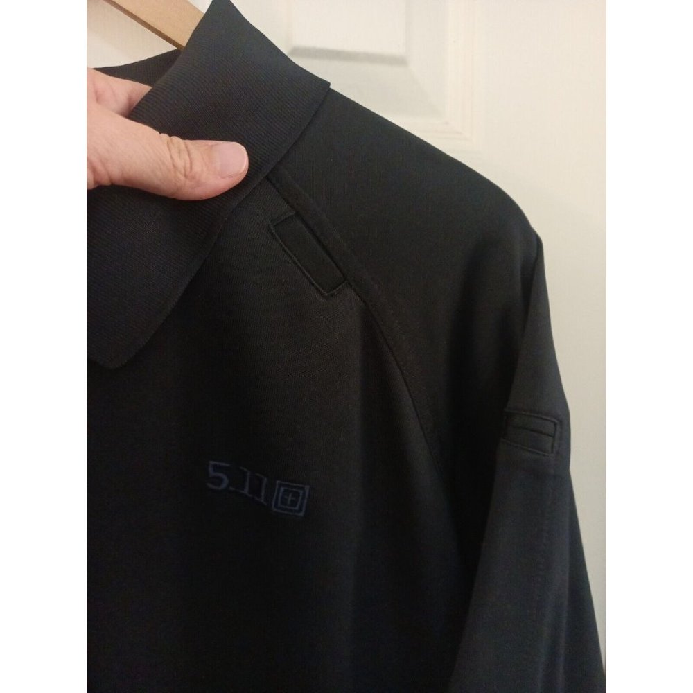 Men's Tactical 511 Black Polo Embroidered Logo Shirt Size X Large - Picture 6 of 11